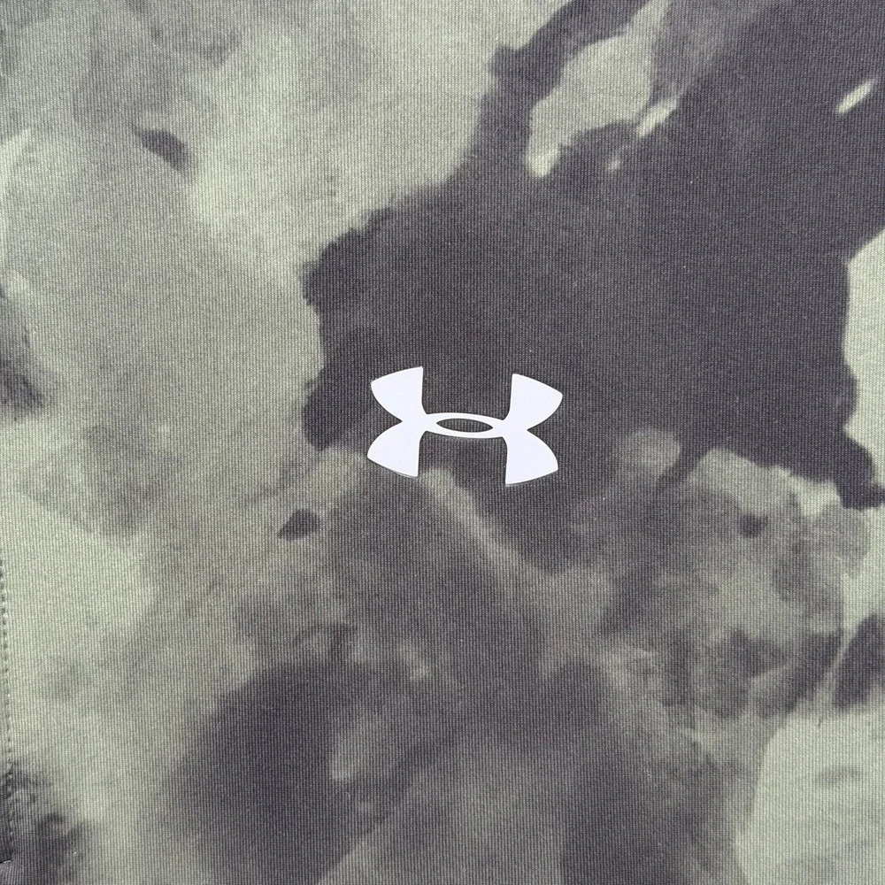 Under Armour Polo Shirt Mens 3XL Green Camo Wounded Warrior Project HeatGear
